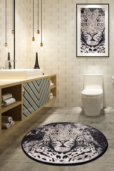 Mijölnir Tiger Djt Alfombrilla de Baño Multicolor 100 cm Mijölnir Tiger Djt Alfombrilla de Baño Multicolor 100 cm